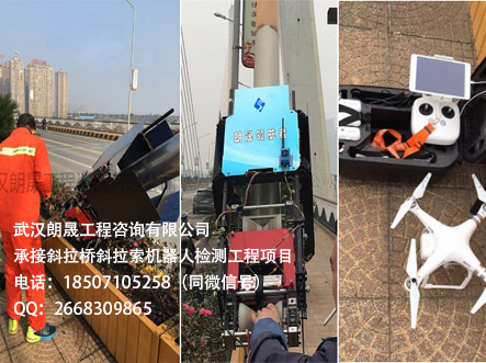 湘潭湘江三大桥斜拉索检测机器人检测案例